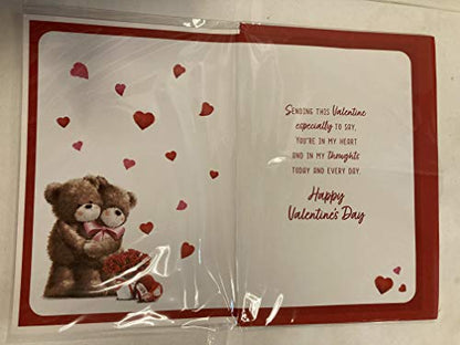 To My Girlfriend On Valentine's Day Valentines Day Card Teddies/Red Hearts/Red Roses 3D/Foil Detail(PRELUDE46678)