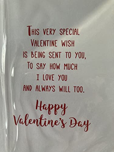 To My Amazing Boyfriend With Love On Valentine's Day Valentines Day Card Teddy Sat On Large Red Heart 3D/Foil Detail (PRELUDE47548)