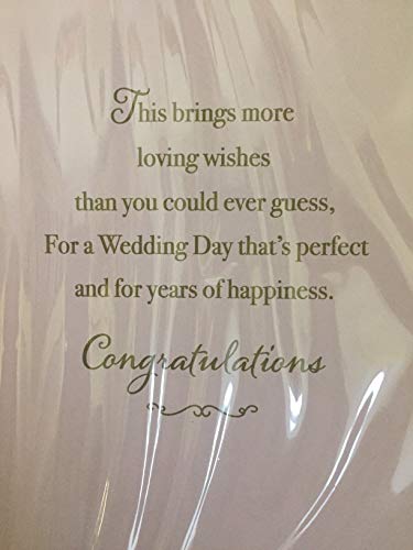 To A Special Niece & Husband On Your Wedding Day Card Bride/Groom/Pink Heart 3D/Glitter/Foil/String Detail(PRELUDE45566)