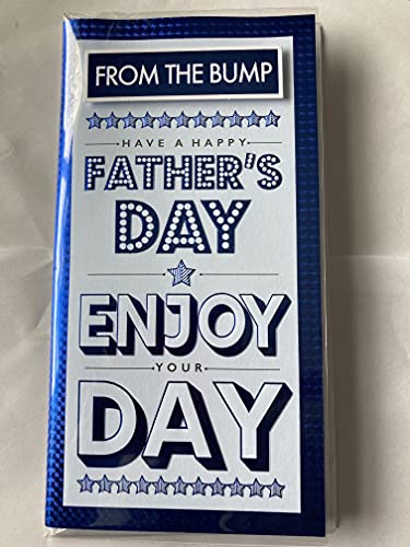 From The Bump Have A Happy Father's Day Enjoy Your Day Father's Fathers Day Card Blue Words 3D/Foil Detail(PRELUDE45780)