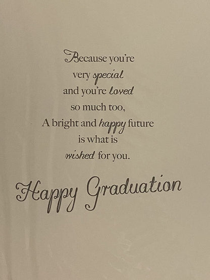 Congratulations Niece You've Graduated Card Graduation Well Done Graduates Holding Scrolls Foil Detail(PH41557A)