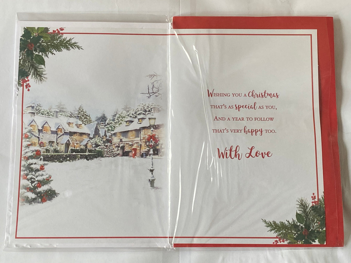 To A Special Grandma & Grandad Christmas Wishes Christmas Card Winter Village/Words(PRELUDE46854)