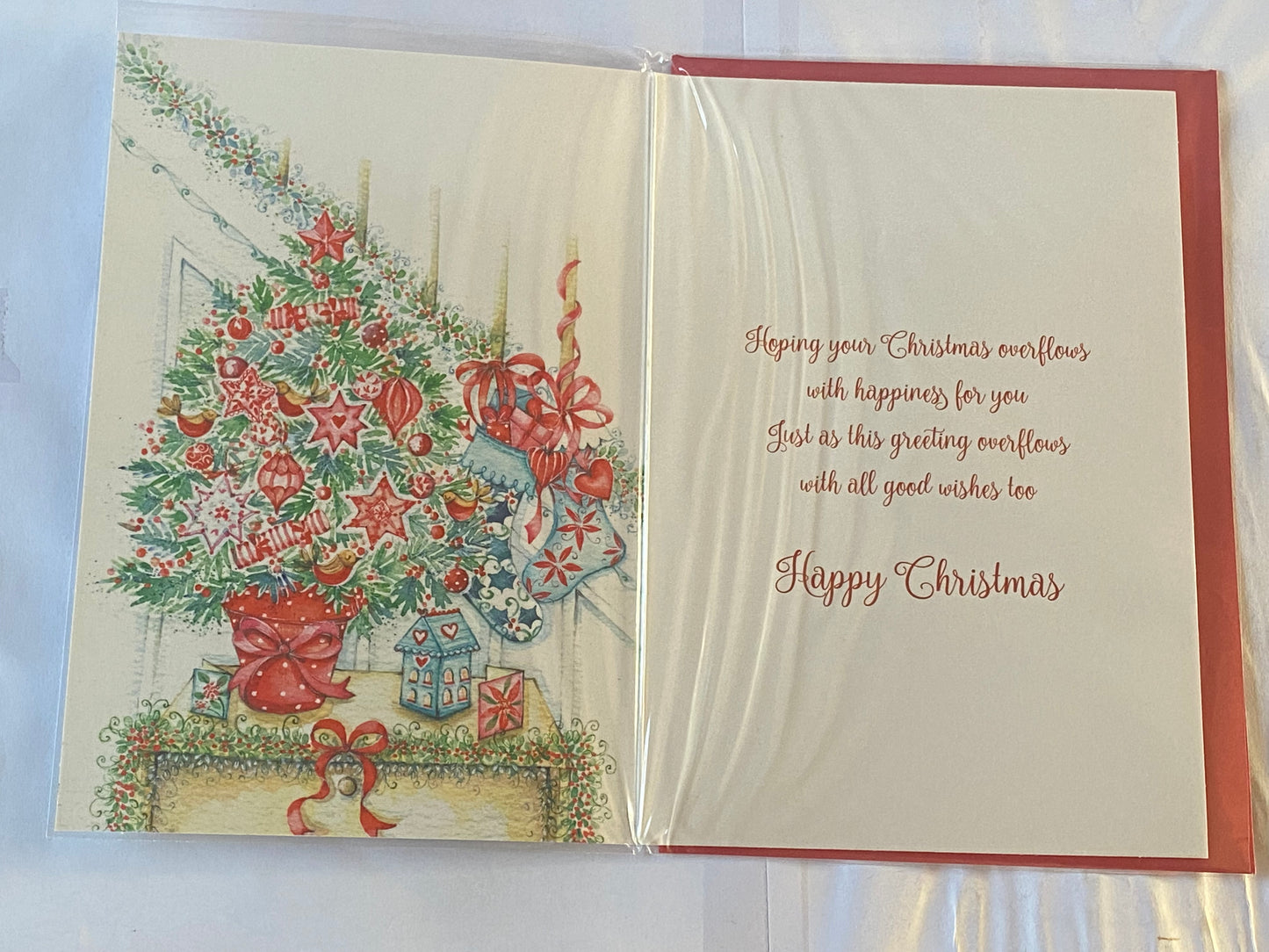 For You At Christmas Time Brother & Partner Christmas Card Stockings/Staircase/Tree(SXC50-1421B)