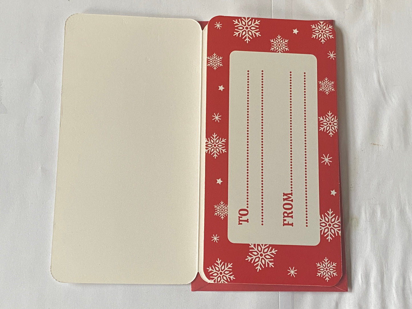 A Gift For You Nephew Christmas Money/Gift Card Wallet+Envelope Christmas Card Cute Santa/Words(BGC-47204)