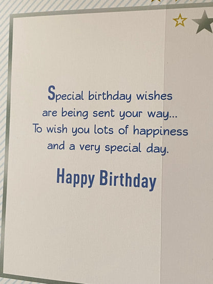 Happy Birthday To A Special Son Birthday Card Boy Gamer/Green Top Foil Detail(SL50018AE)