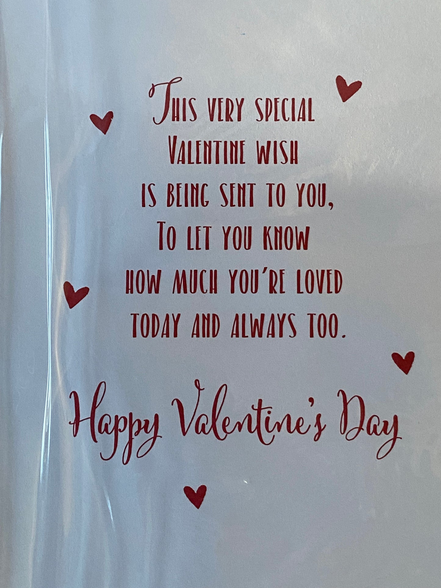 Valentine Wishes To A Lovely Granddaughter Sending Hugs & Kisses Today & Always Valentine's Day Valentines Day Card Teddy Holding Red Present/Hearts/Words 3D/Foil Detail(PRELUDE45313)