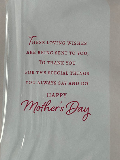 With Love Nan Happy Mother's Day Mothers Day Card Teddy/Balloons 3D/Glitter/Foil Detail(PRELUDE47677)