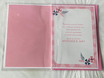 To A Very Special Nanna Happy Mother's Day Mothers Day Card Pink-Teddy/Gold Banner 3D/Foil Detail(PRELUDE47669)