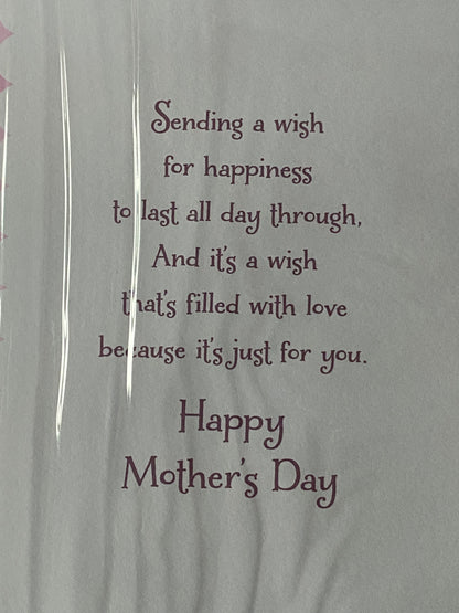 With Lots Of Love Nanna Mother's Day Mothers Day Card Teddy/Flowers/Butterflies/Jar Ribbon/Foil Detail(PRELUDE47674)