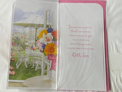 With Love To A Wonderful Gran Mother's Day Mothers Day Card Flowers/Summer Garden 3D/Glitter/Foil Detail(PRELUDE44046)