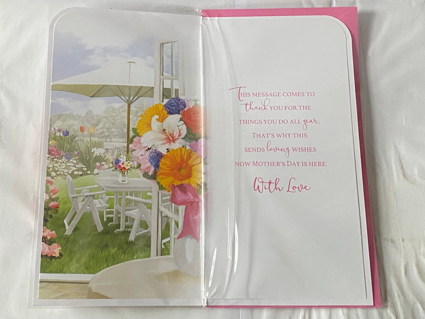 With Love To A Wonderful Granny Mother's Day Mothers Day Card Flowers/Summer Garden 3D/Glitter/Foil Detail(PRELUDE44046)