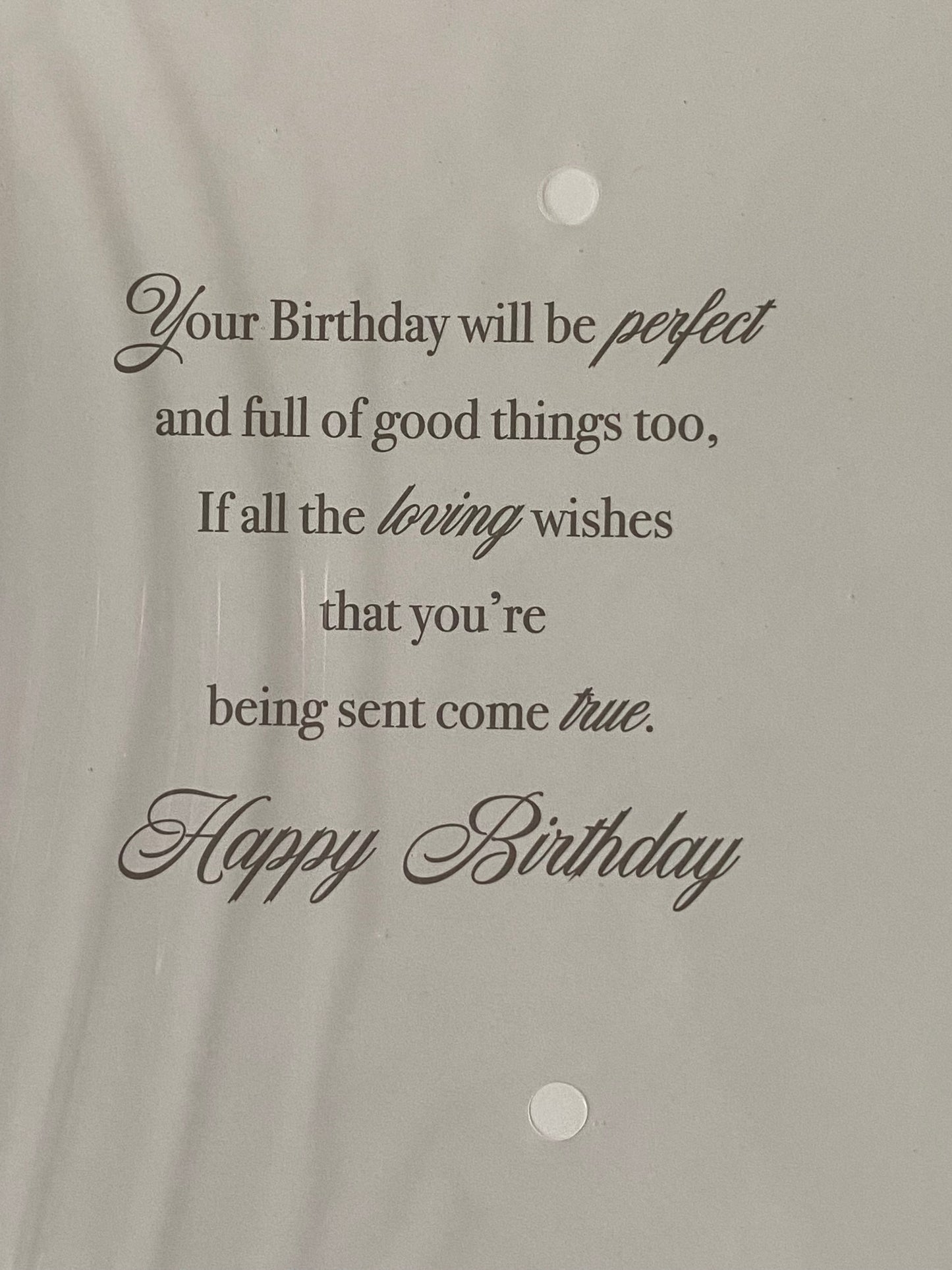 Birthday Wishes Great-Grandma Birthday Card White Bench/Silver Words Glitter/Foil Detail(PH43605E)