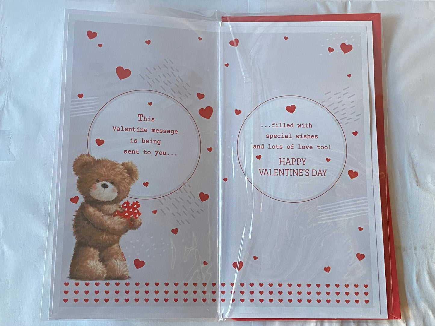 Valentine Wishes Son Just To Say Love You To Pieces Valentine's Day Valentines Day Card Teddies/Words/Hearts Foil/Heart Gems Detail(PRELUDE47551)