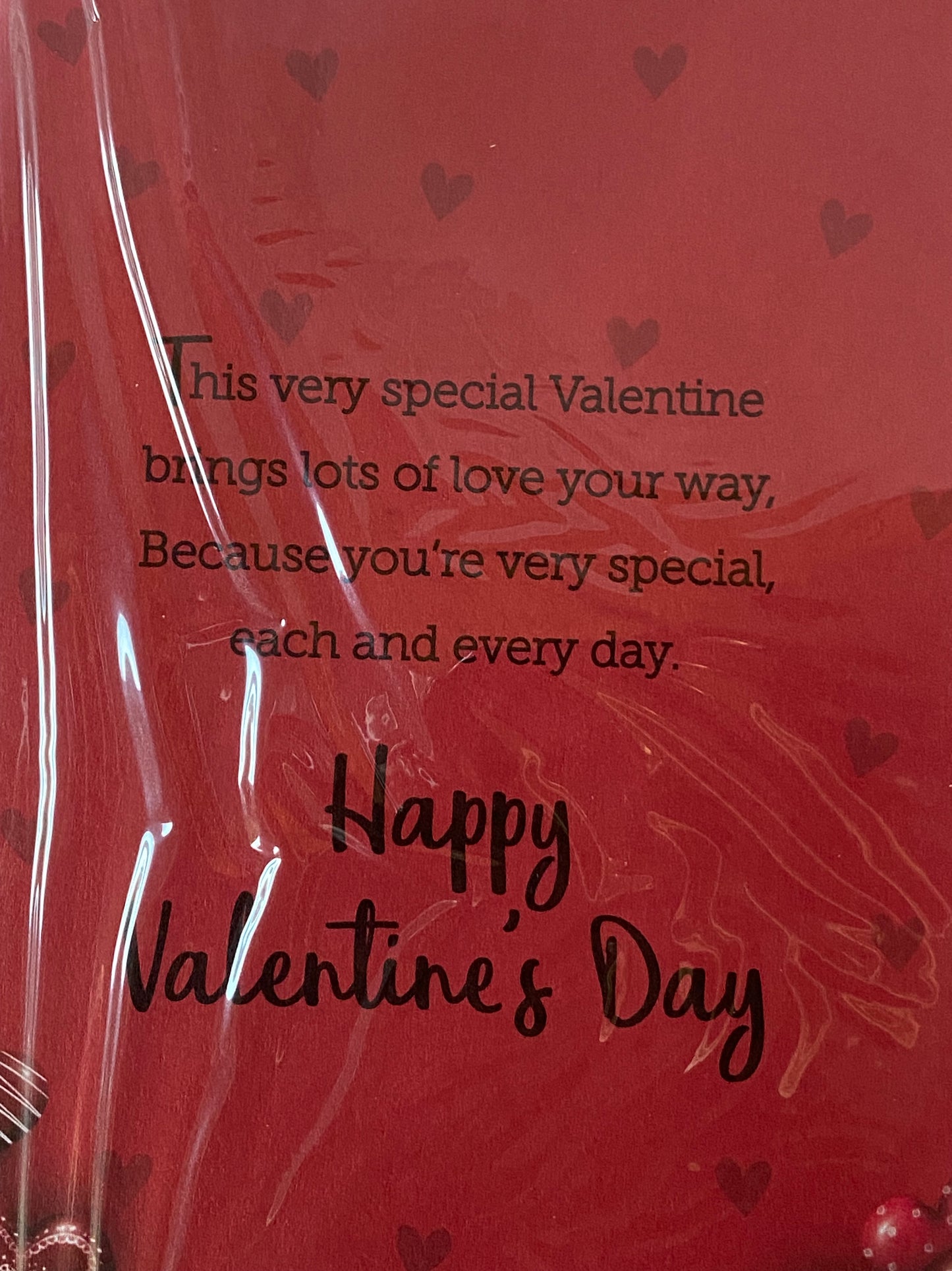 To A Very Special Dad On Valentine's Day Valentines Day Card Red-Teddies/Hearts/Gold Words(PRELUDE43038)