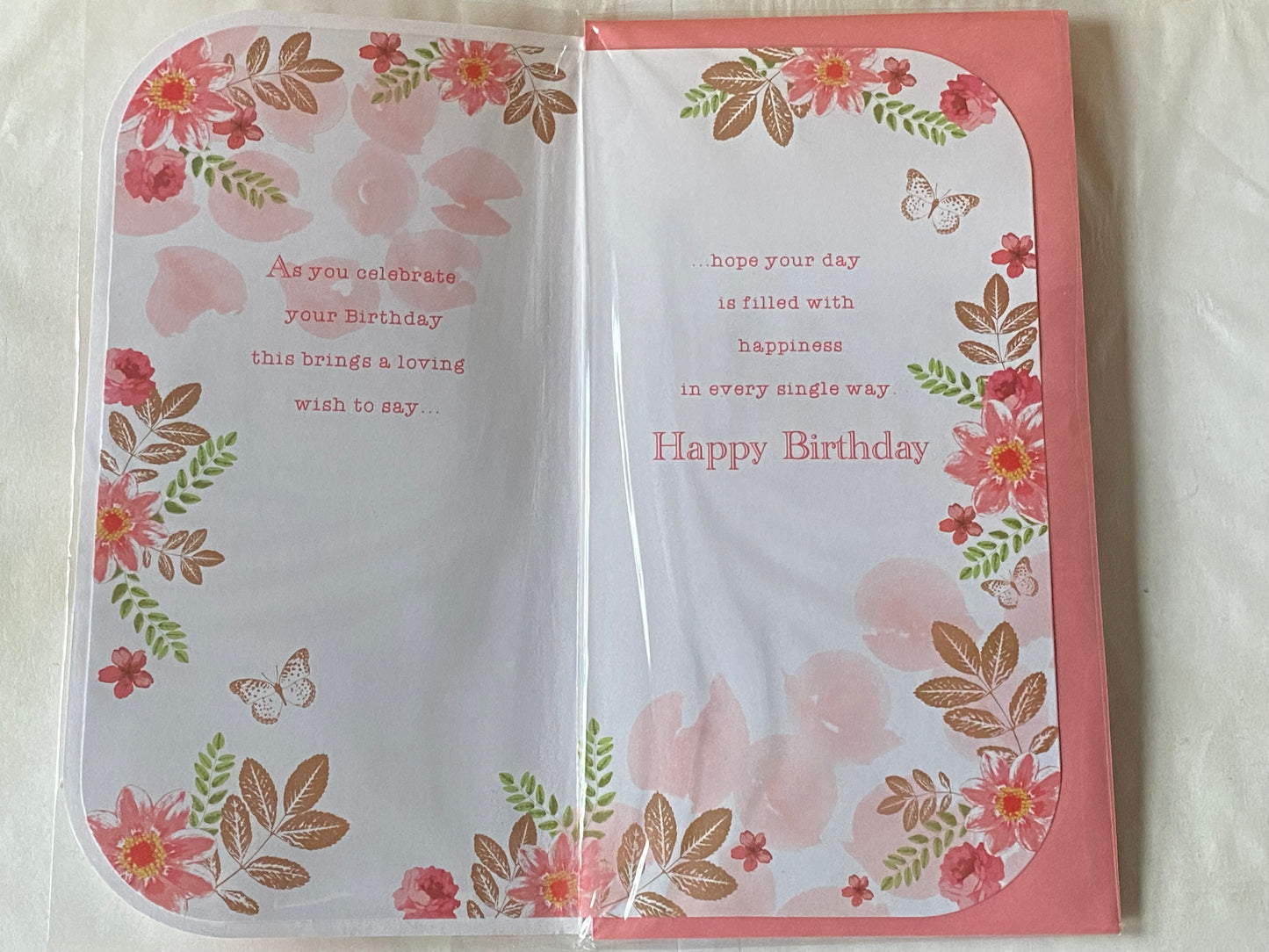 You're Like A Mum To Me Birthday Wishes Hope You Have A Very Special Day Birthday Card Flowers 3D/Glitter/Foil Detail(PRELUDE41176)