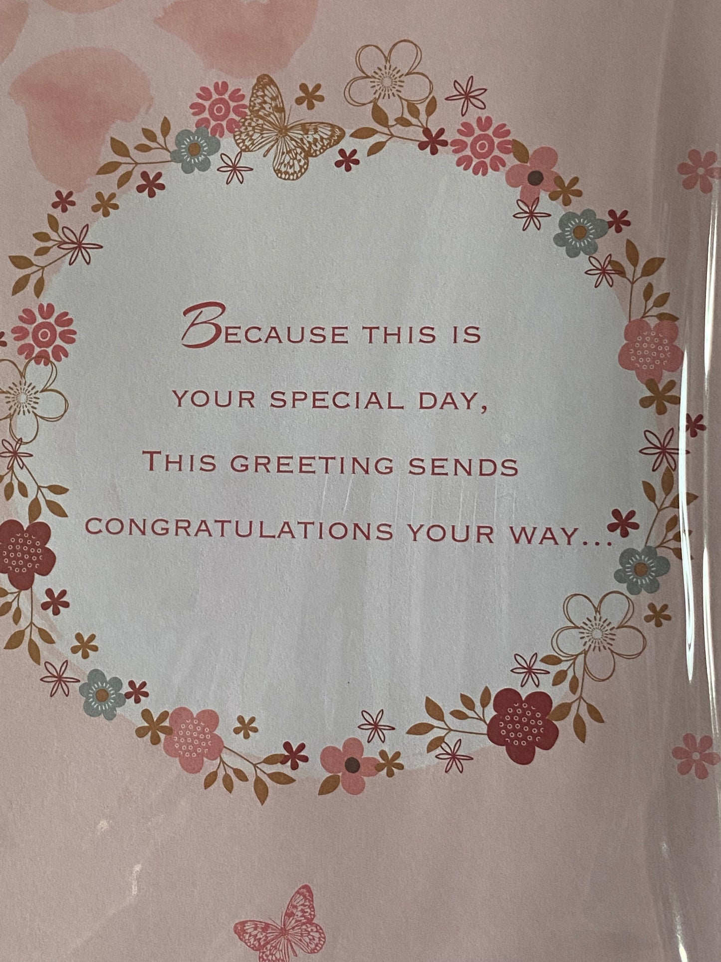 21 Today With Love Sister Wishing You Happiness On Your Birthday Card Age 21 21st Twenty-One Casual Flowers/Butterflies/Words 3D/Foil Detail(PRELUDE41208)