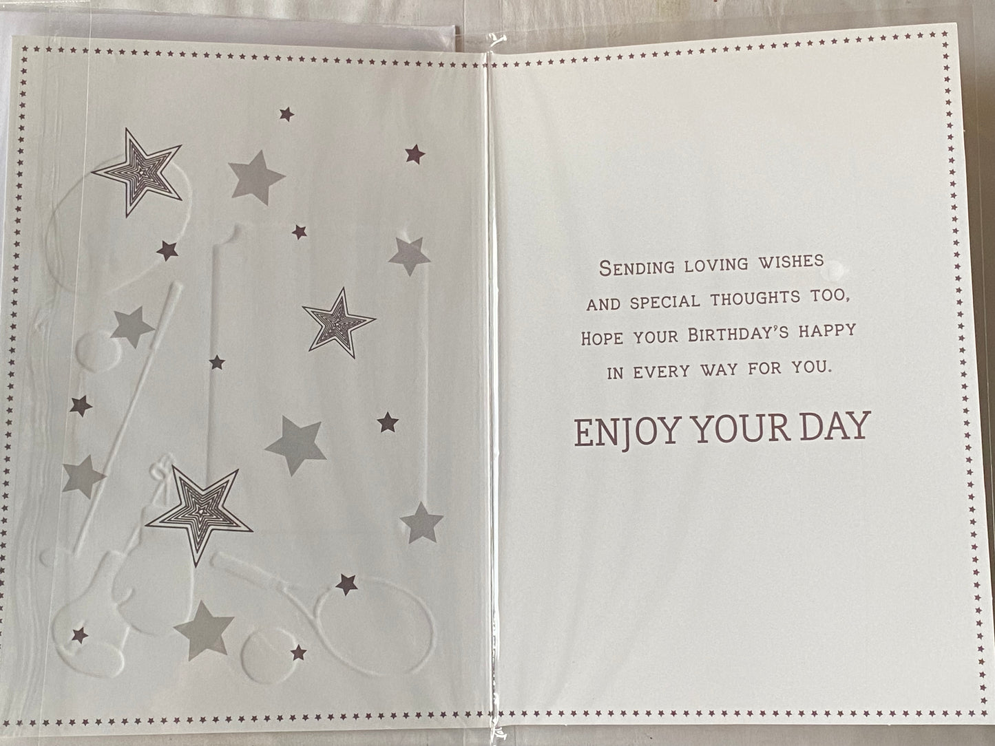 You're Just Like A Son To Me Birthday Card Sports Equipment/Gold Words Foil Detail(PH48397A)