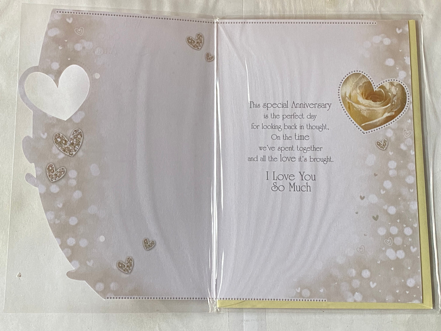 With All My Love On Our Ruby Anniversary 40th Wedding Anniversary Card Husband Wife Champagne/Flutes/Hearts Glitter/Foil Detail(KI35873)