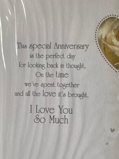 With All My Love On Our Ruby Anniversary 40th Wedding Anniversary Card Husband Wife Champagne/Flutes/Hearts Glitter/Foil Detail(KI35873)