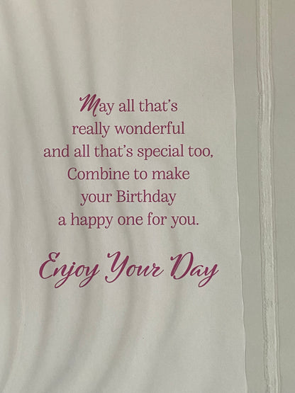 Ladies/Female Age 75 75th Seventy-Five Seventy-Fifth 75 Today Birthday Card Outdoor Afternoon Tea Foil Detail(NC-VA251A)