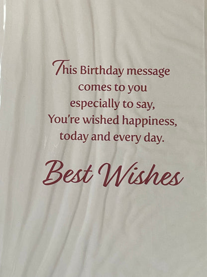 Mens Male Age 80 80th Eighty Eightieth Sending 80th Birthday Wishes Birthday Card Gardening/Wheelbarrow/Shed/House Foil Detail(NC-VA271E)