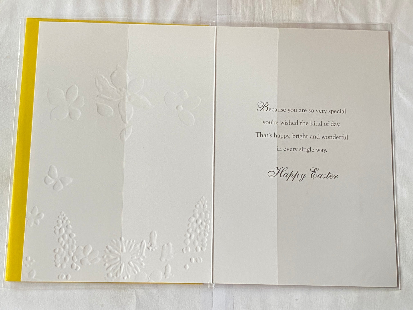 Sending Easter Wishes To A Special Granny Easter Card Yellow-Multi Flowers/Gold Words Foil Detail(PH31697E)