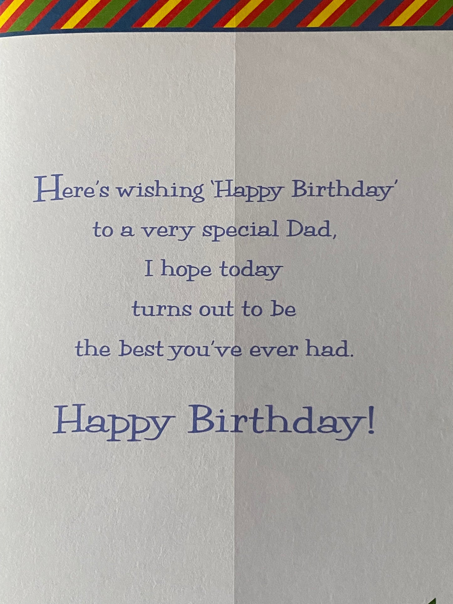 Happy Birthday Dad From Your Son Birthday Card Teddy/Trophy Cup Foil Detail(KI33177)