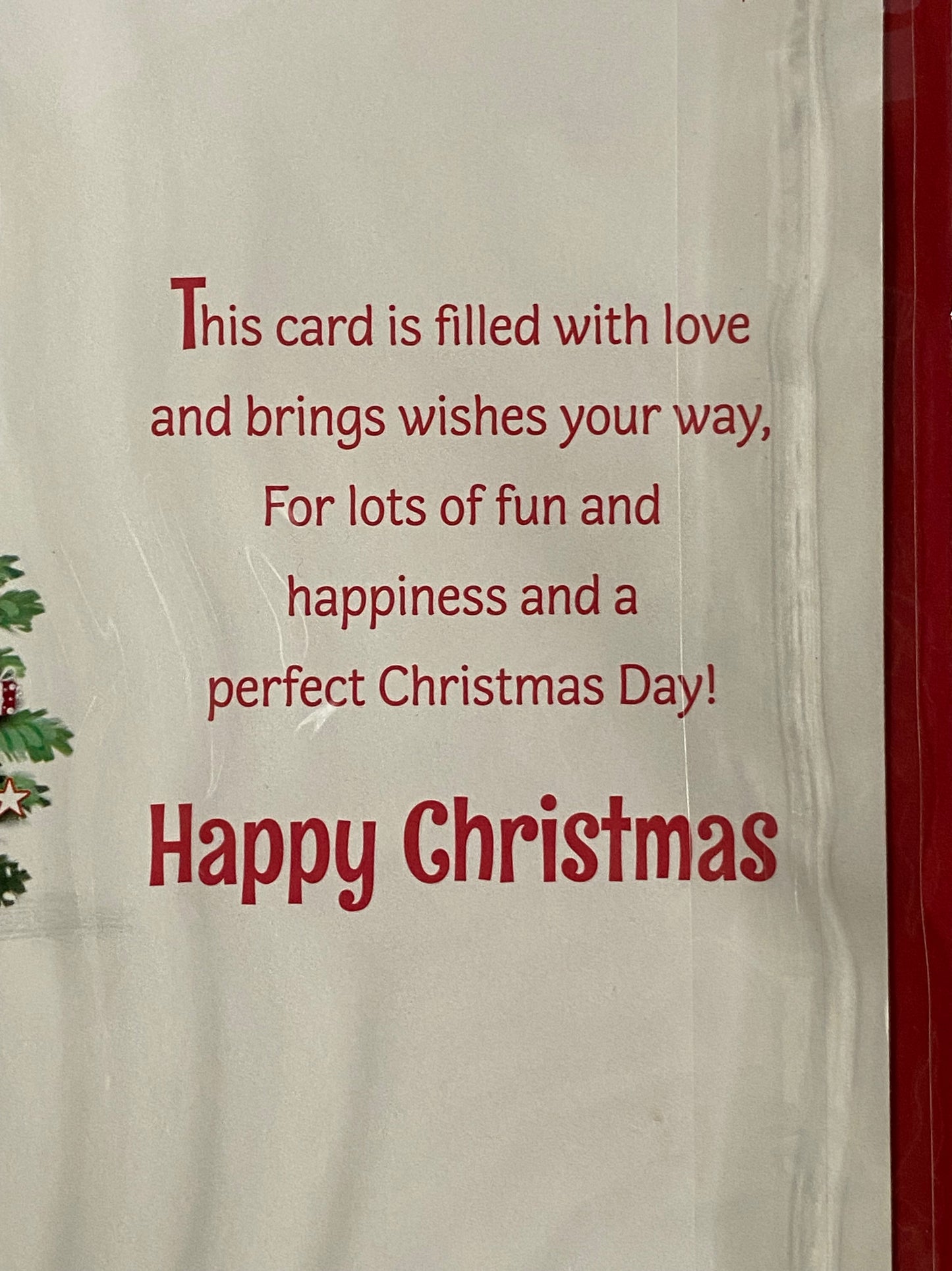 Christmas Wishes With Love Sister Christmas Card Cute Santa/Red Sleigh(PH46360A)