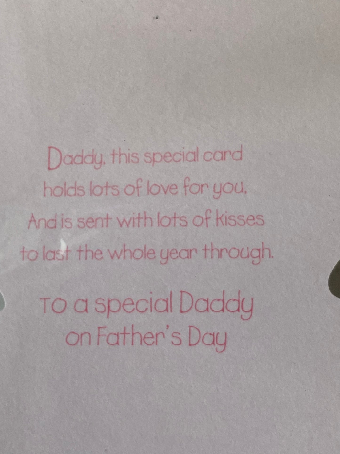 For A Special Daddy On Father's Day Fathers Day Card Pink-Koala Foil Detail(KI31158A)