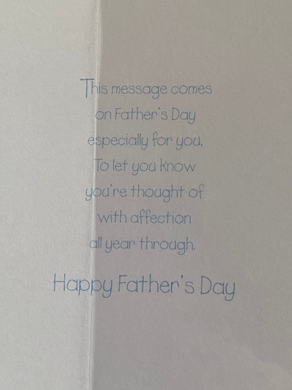 For You Great Grandad With Lots Of Love On Father's Day Great-Grandad Fathers Day Card White/Blue-Teddy/White Envelope/Mouse Foil Detail(SS31114E)