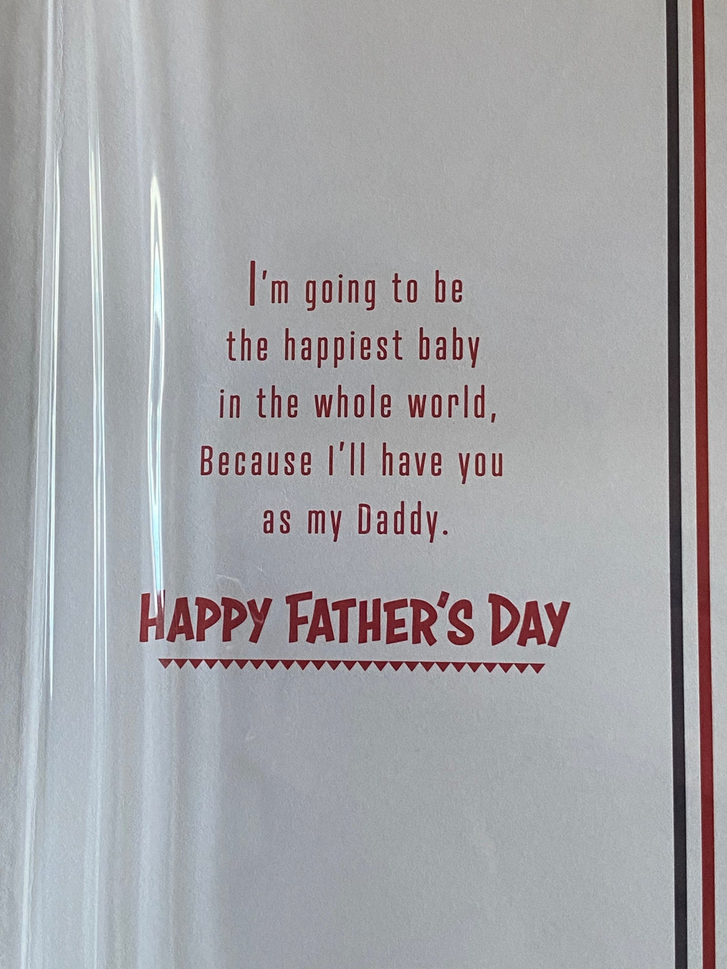 Lots Of Love From The Bump Wishing You The Best Father's Day Ever Fathers Day Card Teddy/Present/Stripes 3D/Foil Detail(PRELUDE45774)