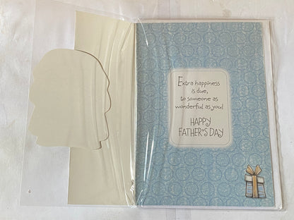 On Your 1st Father's Day With Love For You First Fathers Day Card Teddy/Sofa Chair/Cuppa Glitter Detail(HSF407A)