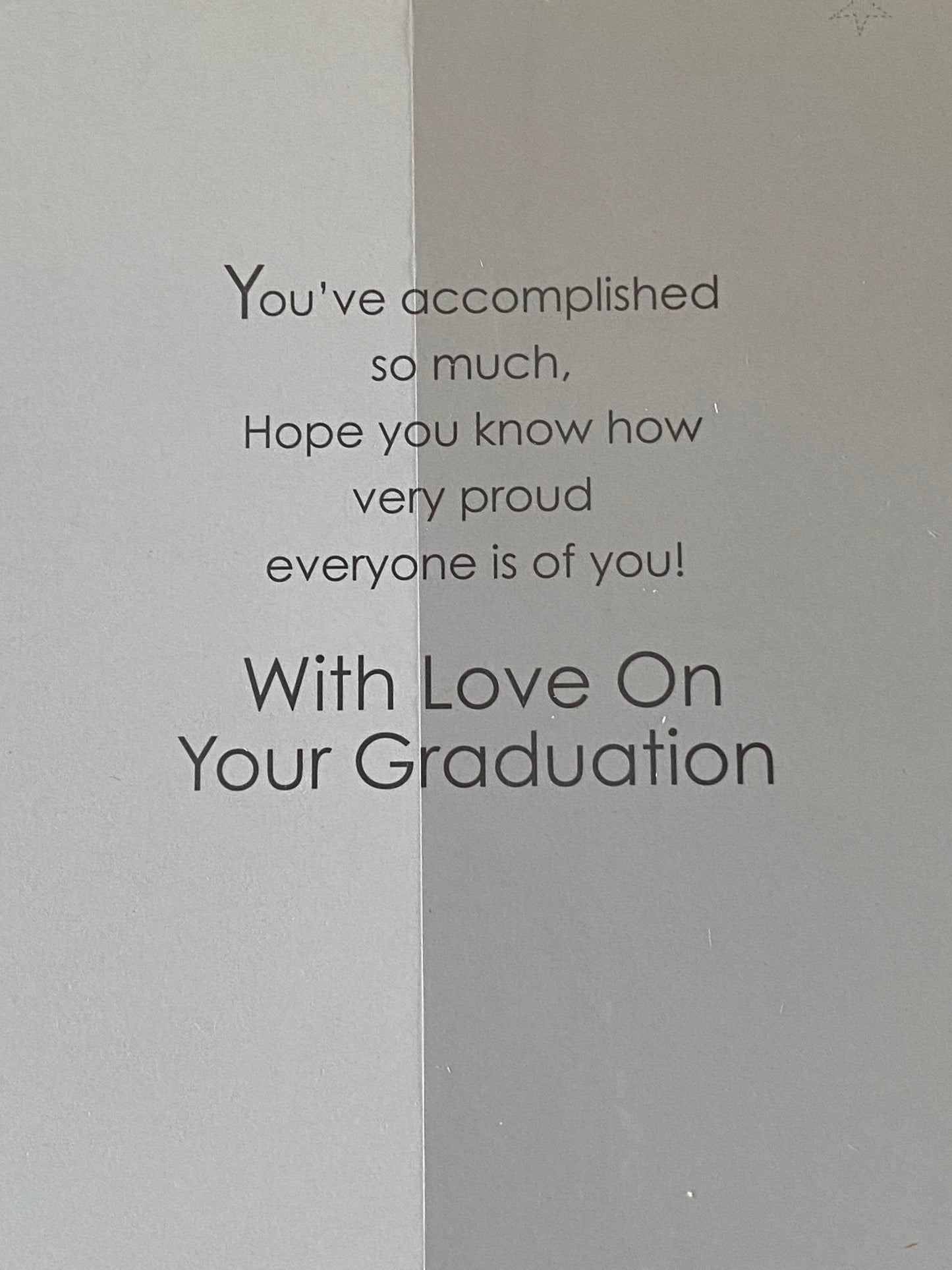 Congratulations On Your Graduation Nephew Graduation Card Graduated Well Done Silver/Red/Black-Hats/Scrolls Foil Detail(PH37151E)