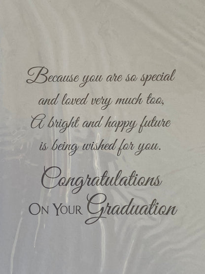 For A Special Son On Your Graduation Card Congratulations Graduated Well Done Graduates/Scroll Foil Detail(PH39798A)