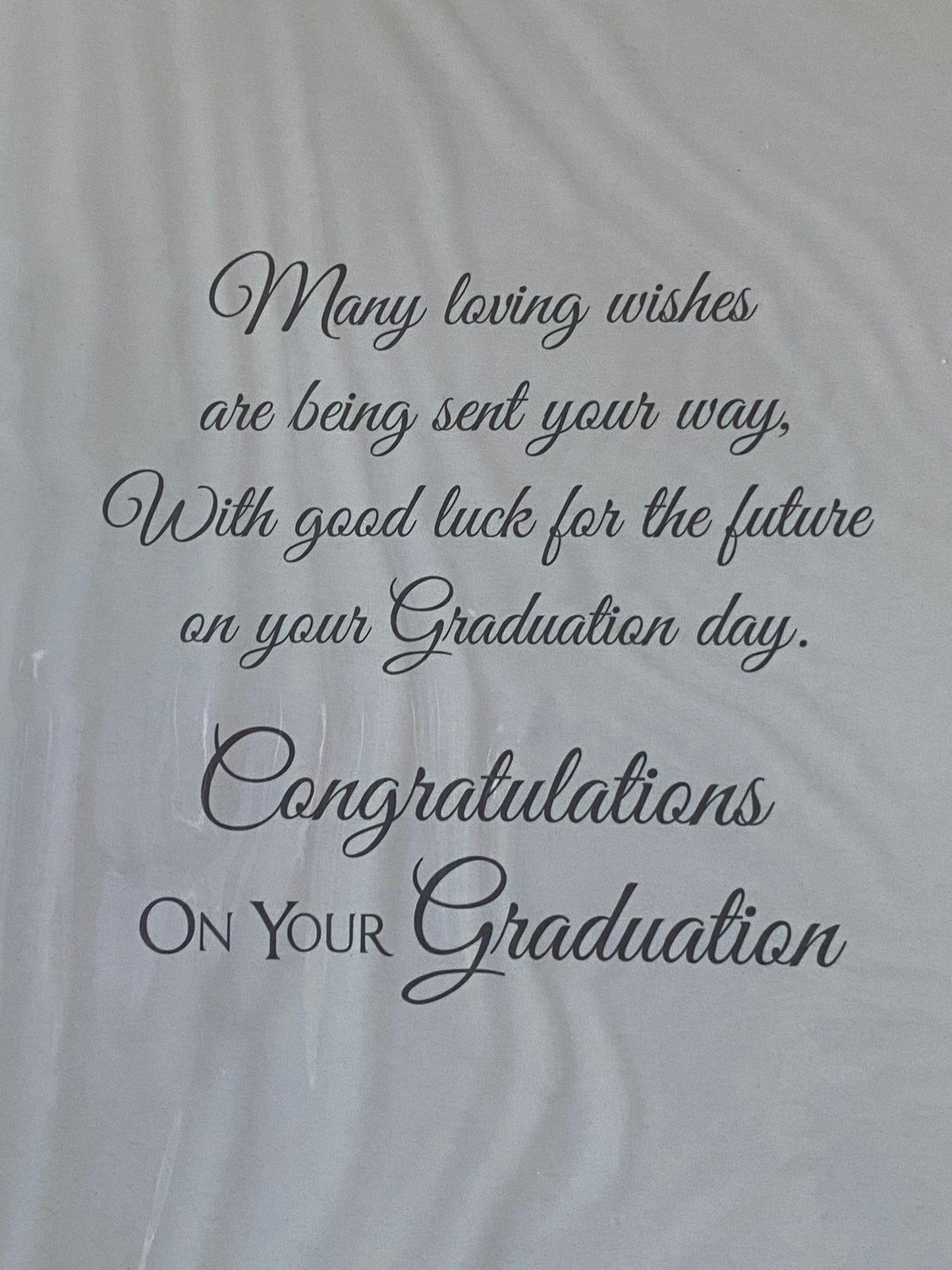 Congratulations To A Wonderful Daughter On Your Graduation Card Congratulations Graduated Well Done Graduates/Hats/Scrolls Foil Detail(PH39798A)