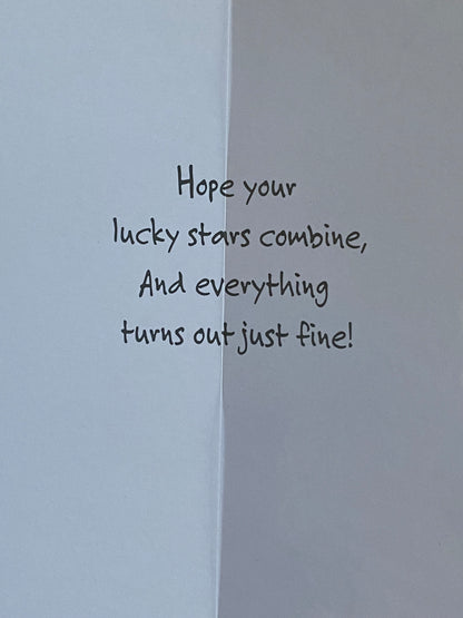 Good Luck As You Go To College Card Good Luck At College Red-Orange/Yellow Words/Pictures Foil Detail(PH32177E)