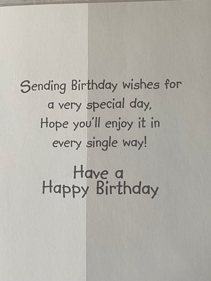Boys Male Age 12 12th Twelve Twelfth Happy Birthday Now You're 12 Birthday Card White/Multi Boy Carrying Presents Glitter Detail(PH33497A)