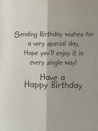 Boys Male Age 15 15th Fifteen Fifteenth Happy Birthday Now You're 15 Birthday Card White/Multi Boy Carrying Presents Glitter Detail(PH33497A)