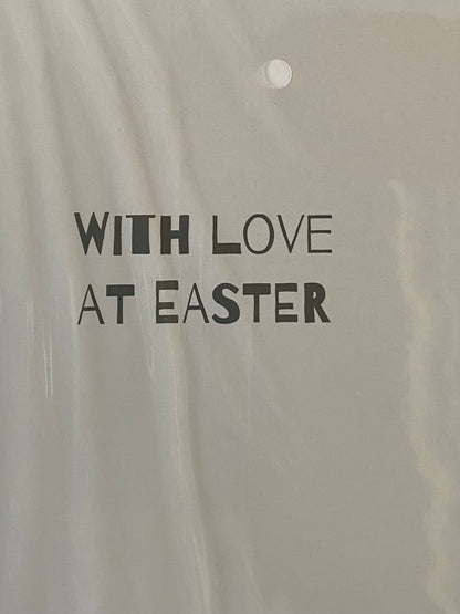 Easter Wishes Granddaughter Just For Ewe! Easter Card Orange-Sheep/Flowers/Eggs Foil Detail(PH50657A)