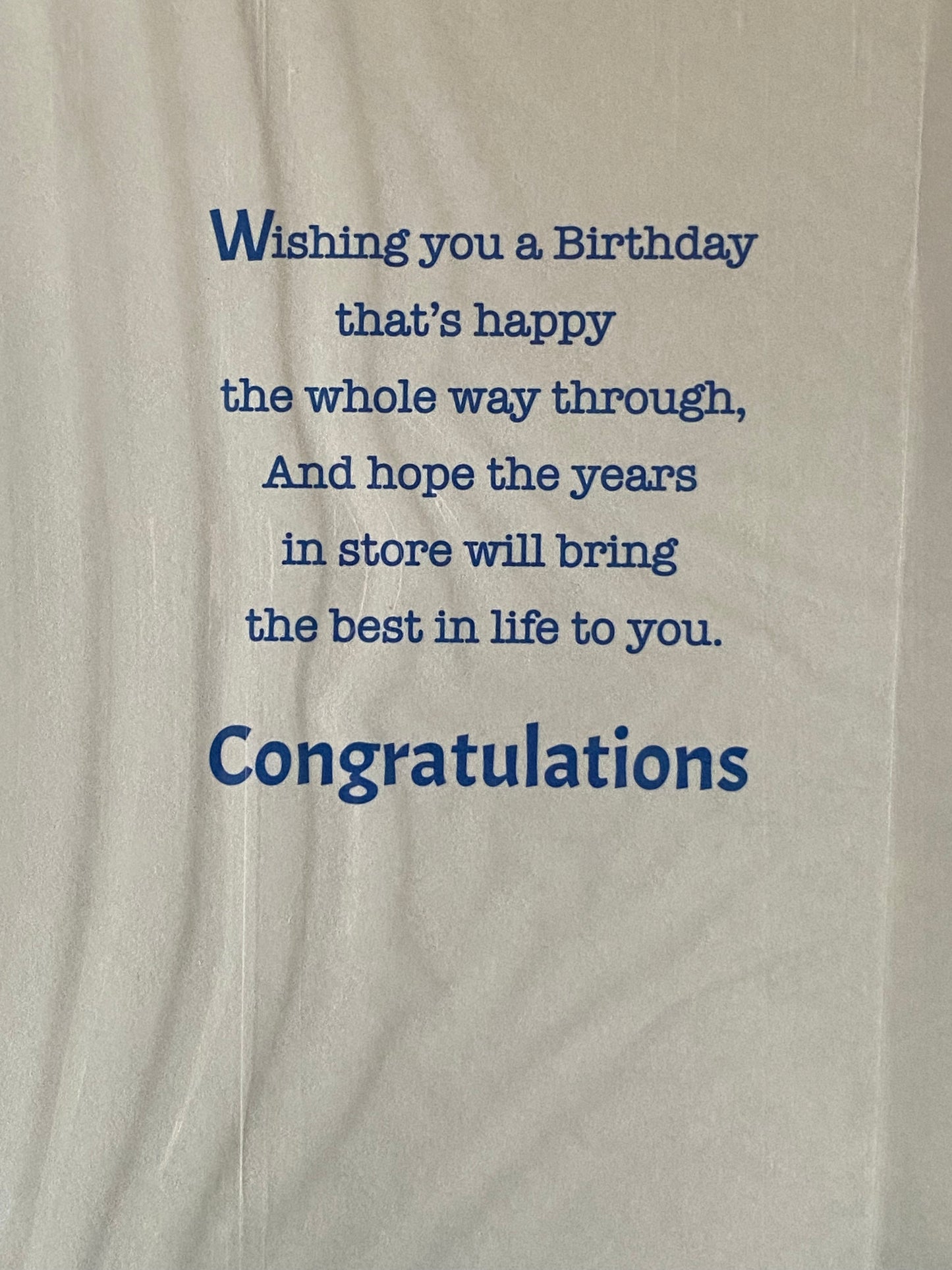 Mens Male Age 21 21st Twenty-One Twenty-First You're 21 Today Birthday Card Man/Blue Shirt/Blue Laptop Foil Detail(VA080A)