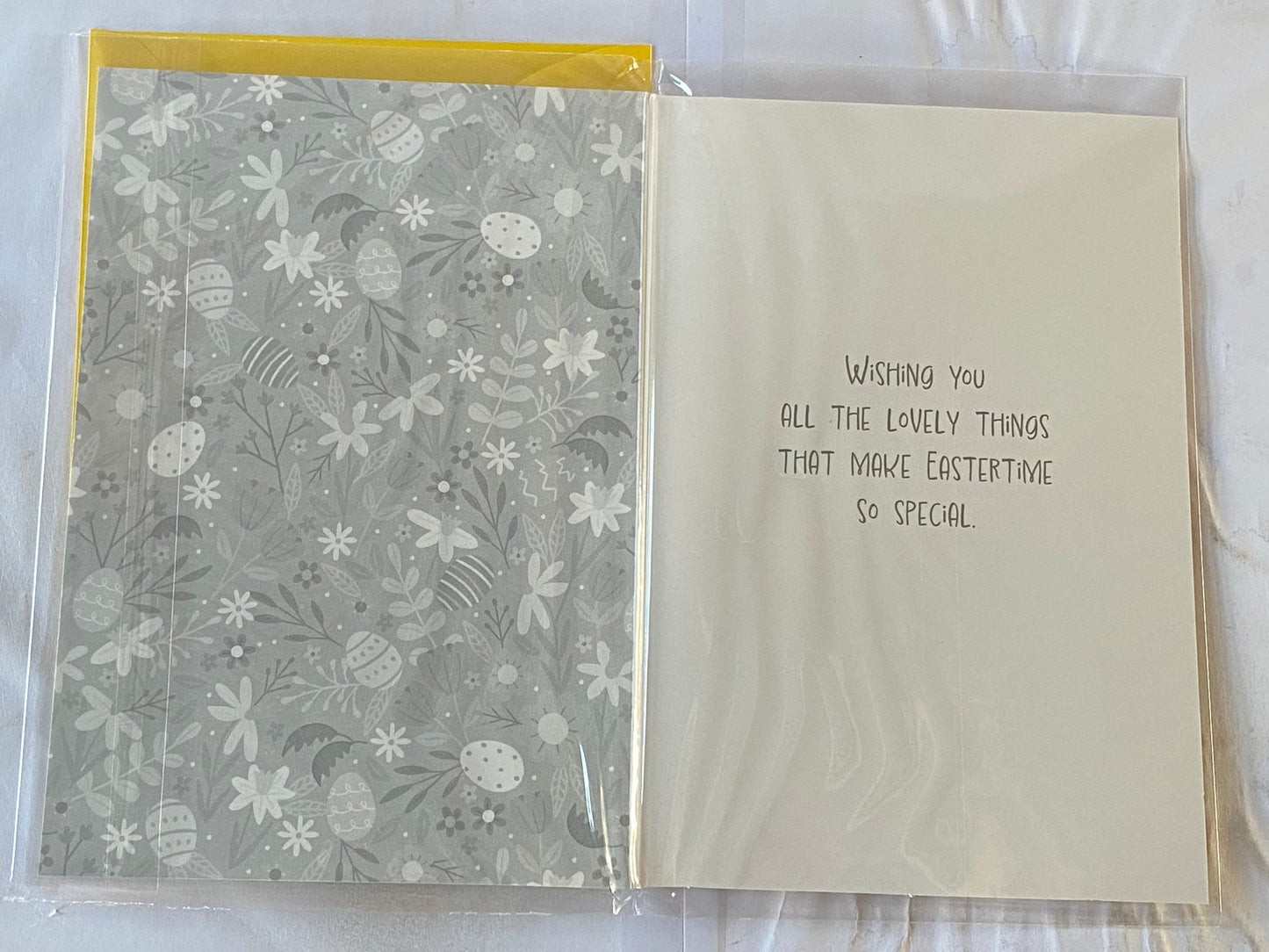 To A Special Granddaughter Happy Easter Card Green-Multi Eggs/Multi Flowers/Words Foil Detail(PH50660B)