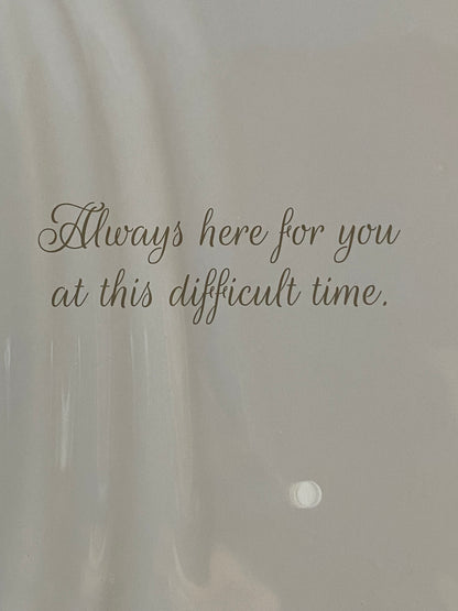 On The Loss of Your Wonderful Mam With Deepest Sympathy Card Condolence Blue+Pink Flowers/Gold Words Foil Detail(PH50535A)