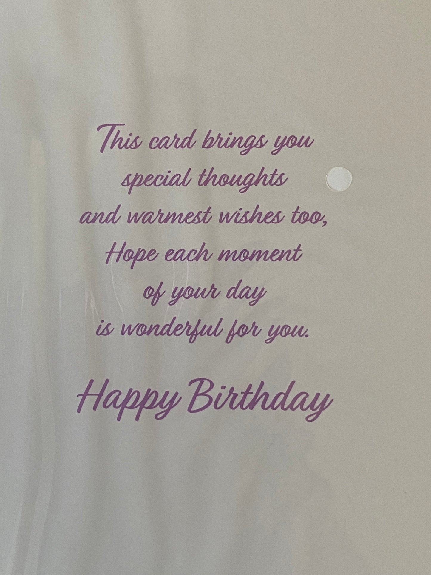 Ladies/Female Age 60 60th Sixty Sixtieth On Your 60th Birthday Card Multi Flowers/Purple Vase/Purple Words Foil Detail(PH47335E)