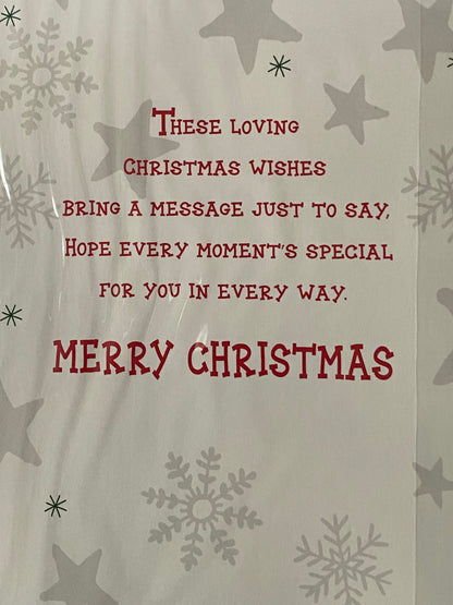 Uncle Happy Christmas To You Christmas Card Teddy/Presents/Words(PH47000B)