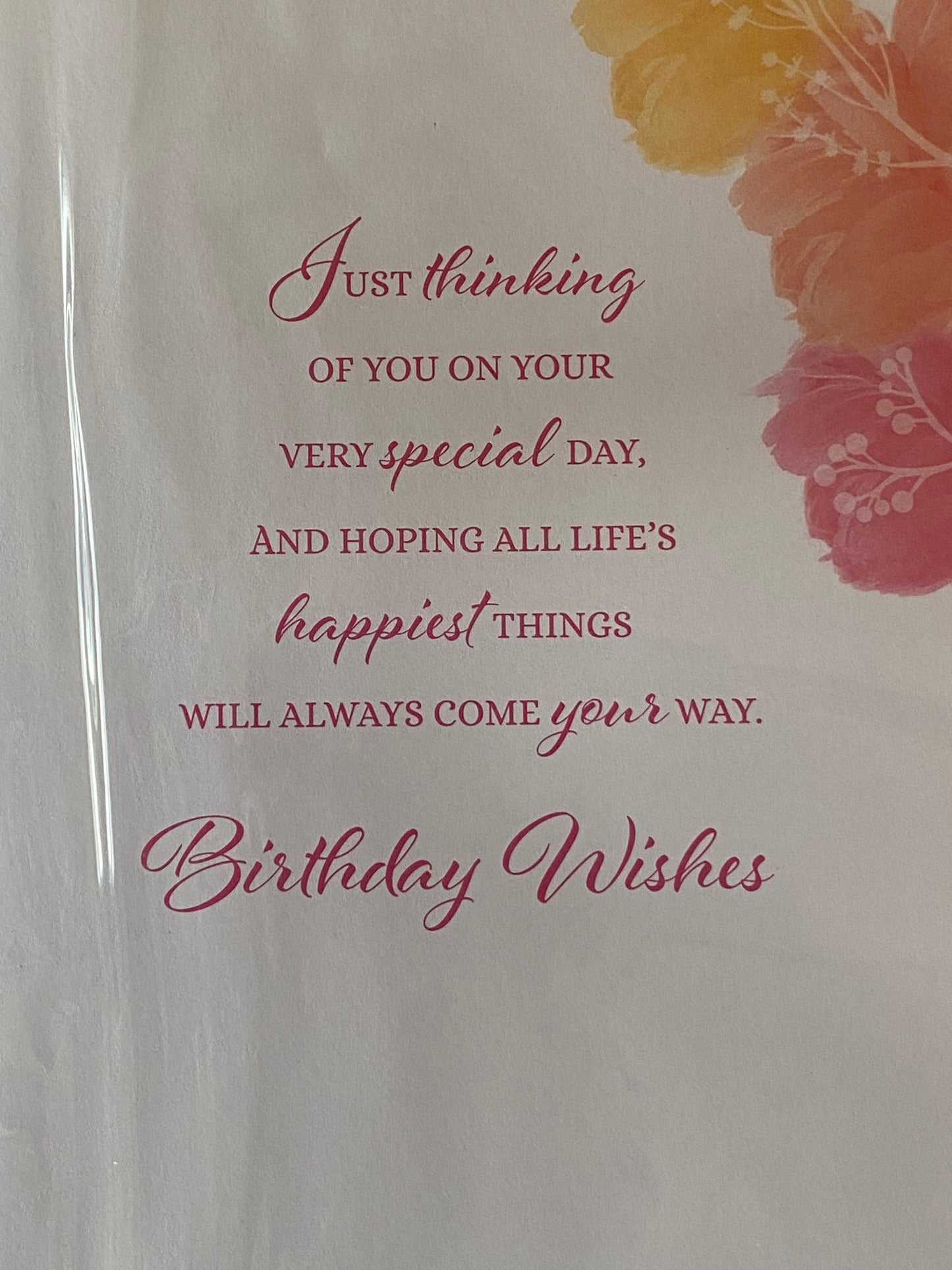 Ladies/Female 70th Age 70 Seventy On Your 70th Birthday Especially For You Birthday Card Flowers/Words 3D/Glitter/Foil Detail(PRELUDE42987)