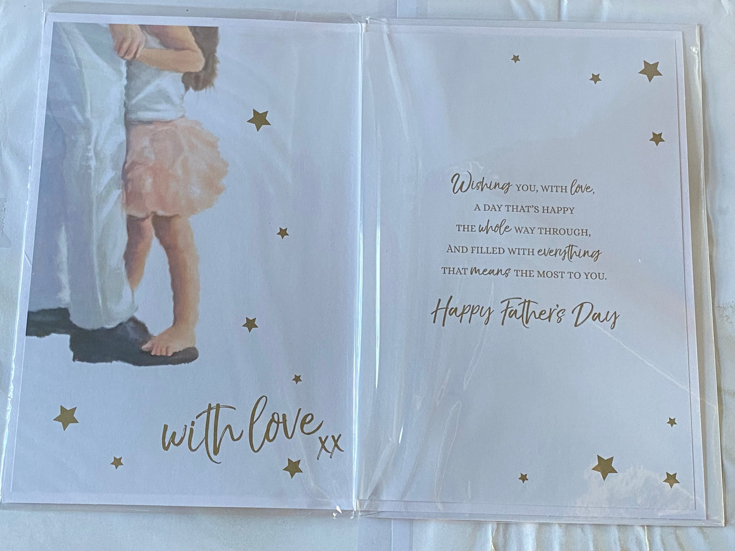 To A Really Wonderful Dad And A Brilliant Grandad With Love Father's Day Fathers Day Card Man/Girl/Words 3D/Foil Detail(PRELUDE43563)