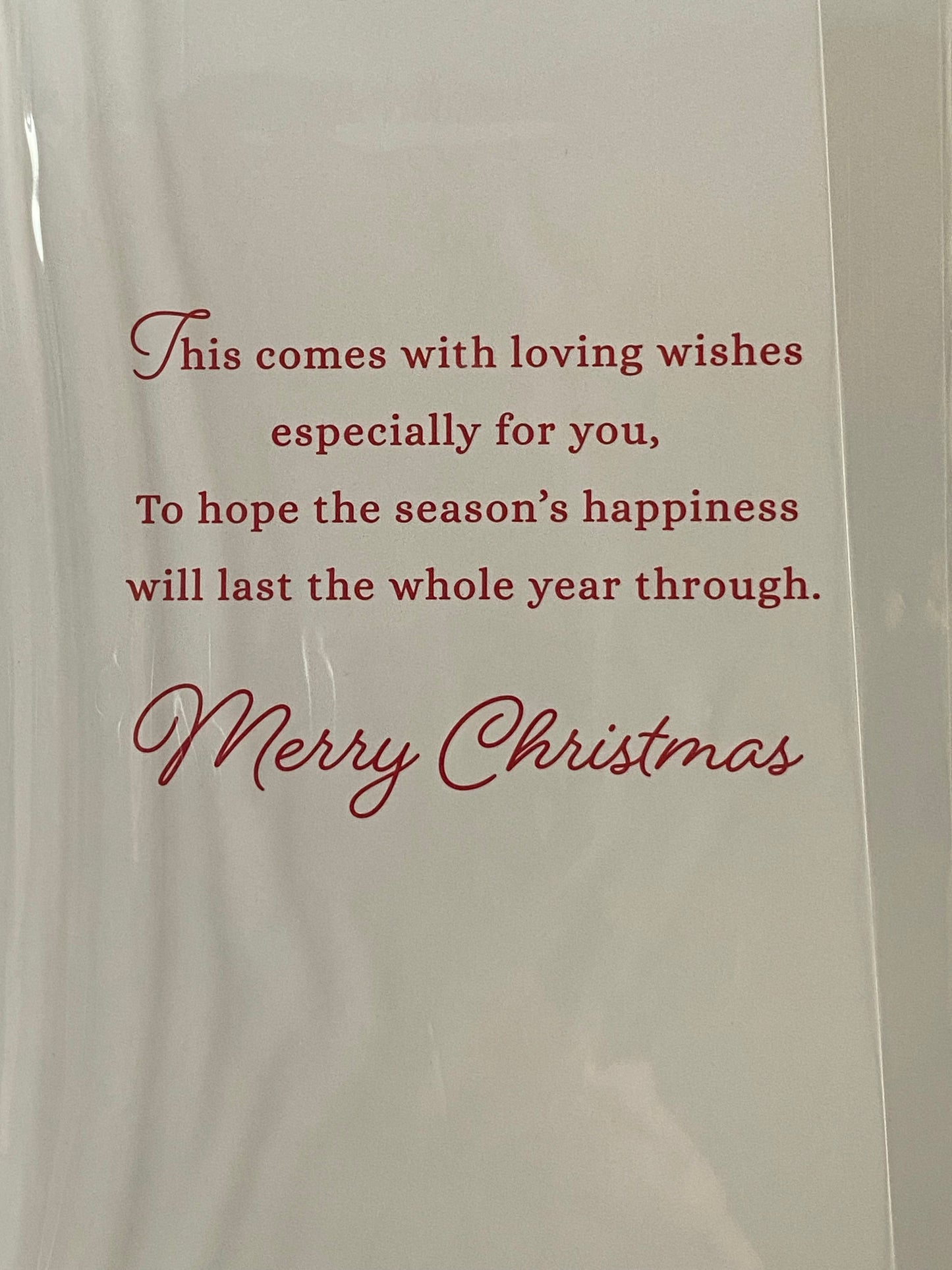 To A Wonderful Daughter & Son-In-Law Christmas Card Red Chair/Window/Tree/Stocking(PH46973B)