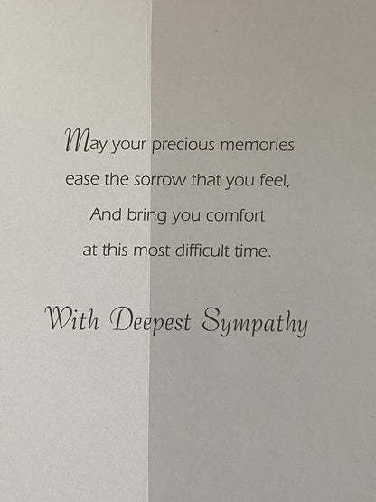 On The Loss Of Your Friend Sympathy Card Condolence Sky Scene/Words Foil Detail(KI32863)