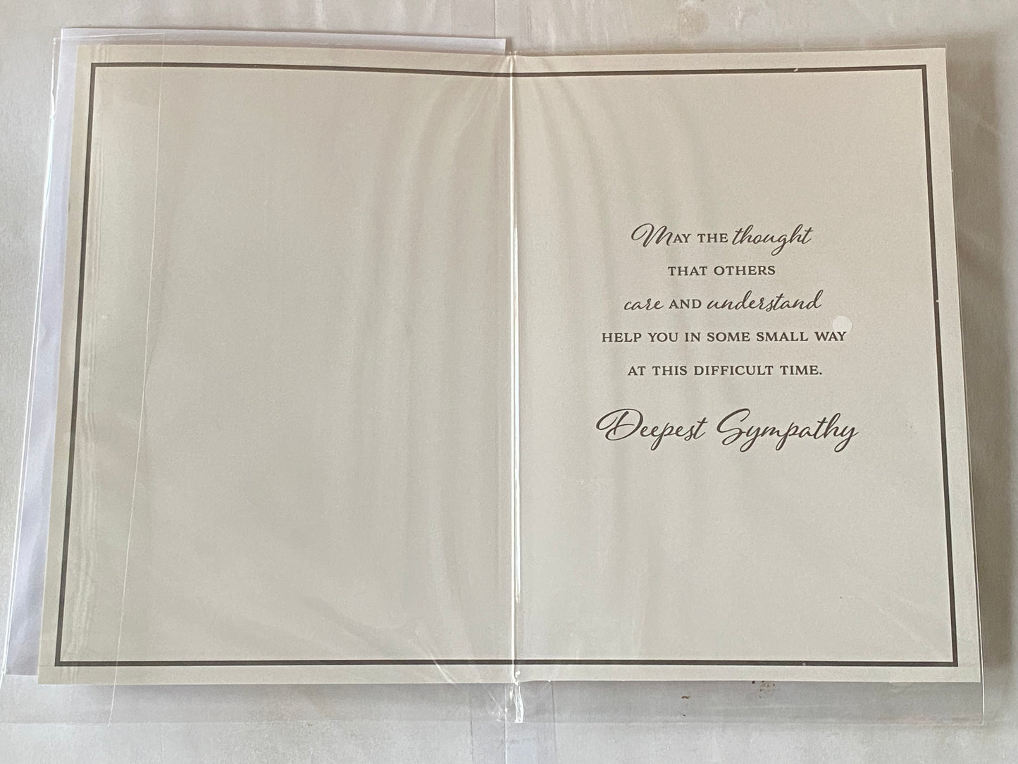 So Sorry For The Loss of Your Loved One With Heartfelt Sympathy Card Condolence White/Silver Words Foil Detail(PH45876A)