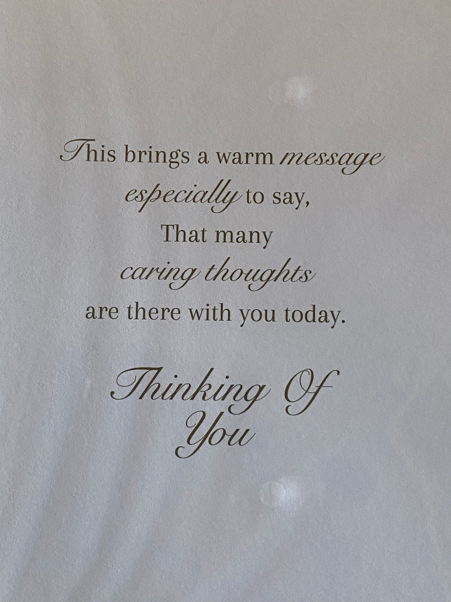 With Deepest Sympathy On This Sad Anniversary Card Condolence Loss White/Gold Foil Detail(KI40268)